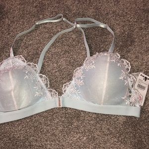 Light blue bra